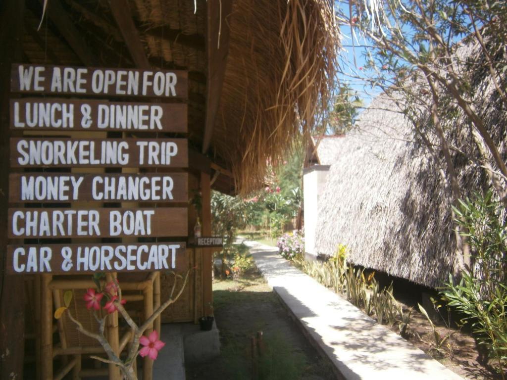 Gili Garden Bungalow Гілі-Мено Екстер'єр фото